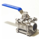 Краны приварные нерж. SS304 PN63